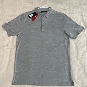 Travis Mathew Light Gray Polo Shirt